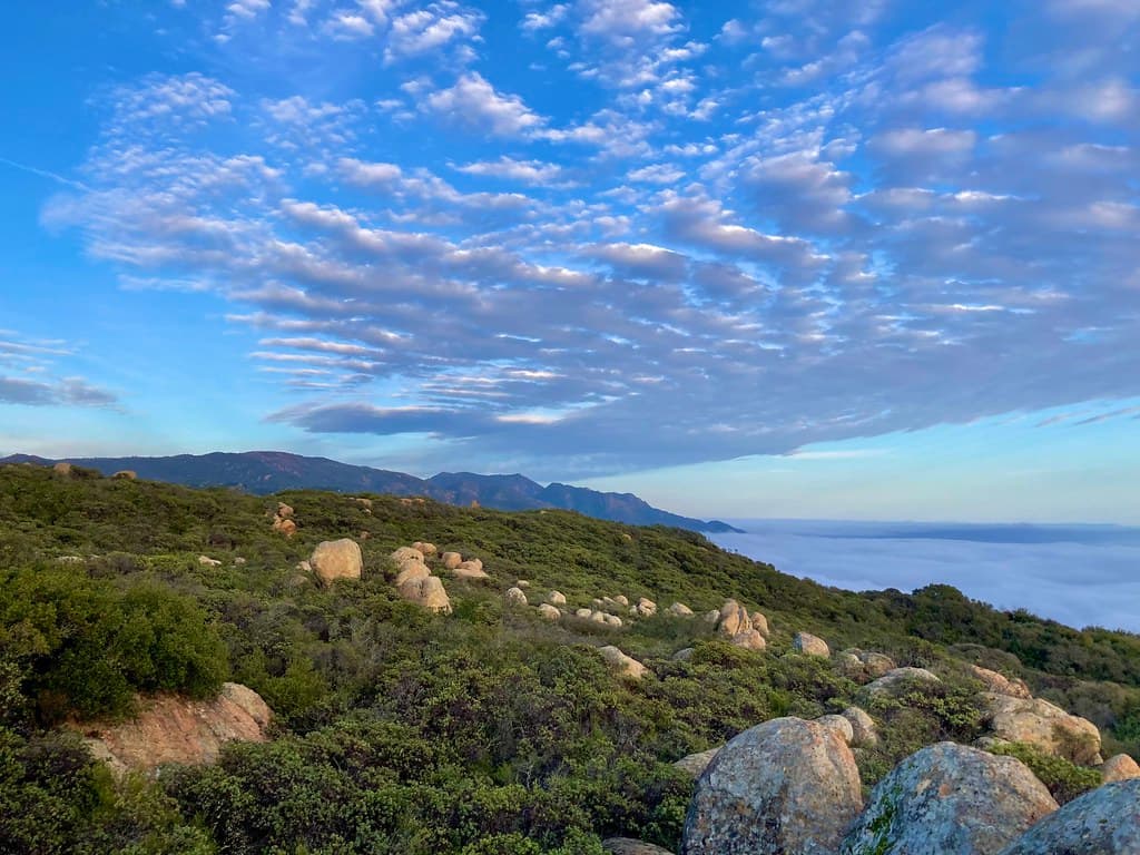 East Camino Cielo — overland route near Santa Barbara, California, California
