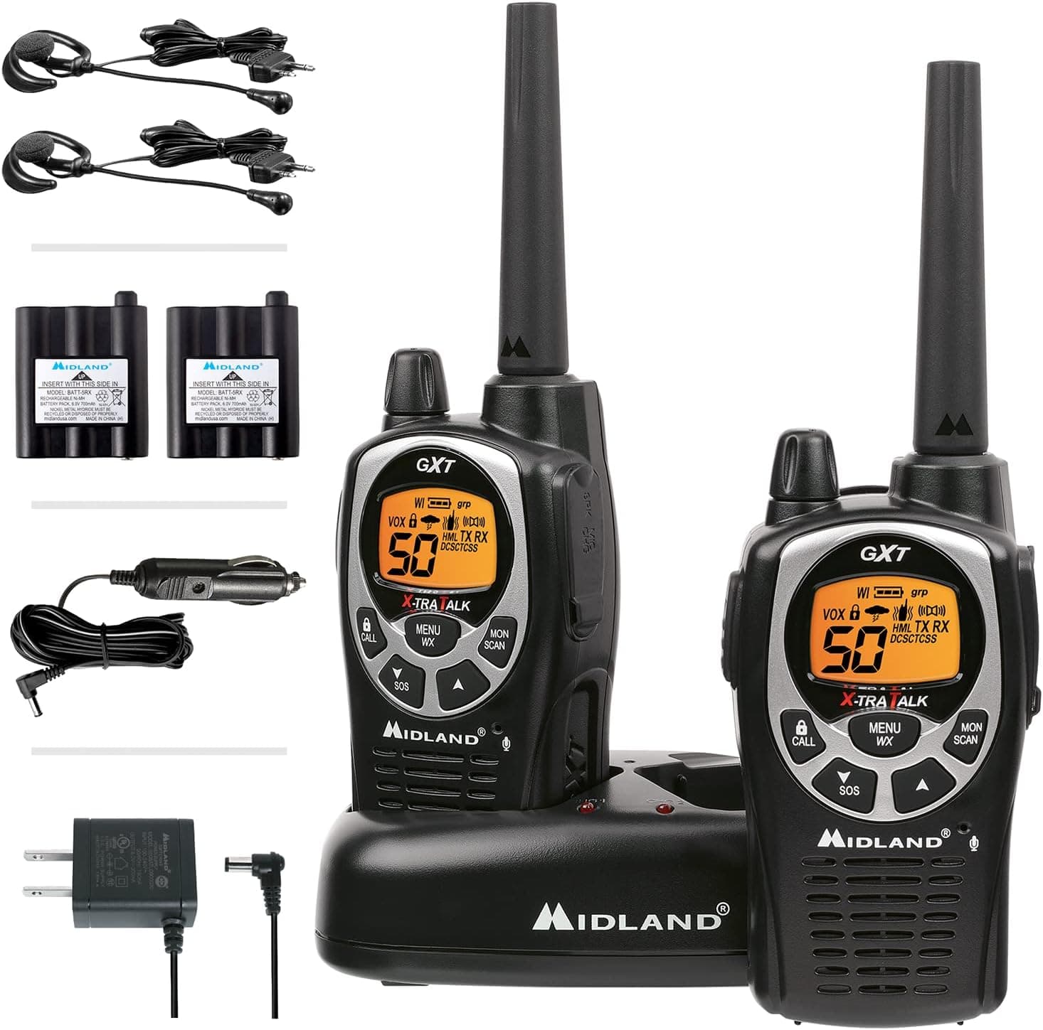 Midland Radio GXT1000VP4 50-Channel GMRS Two-Way Radio — Communication