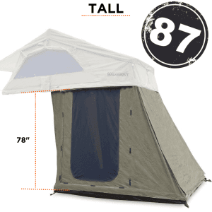 23 ZERO Walkabout RTT Annex — Tall (78 in) / 87 in — Rooftop Tents