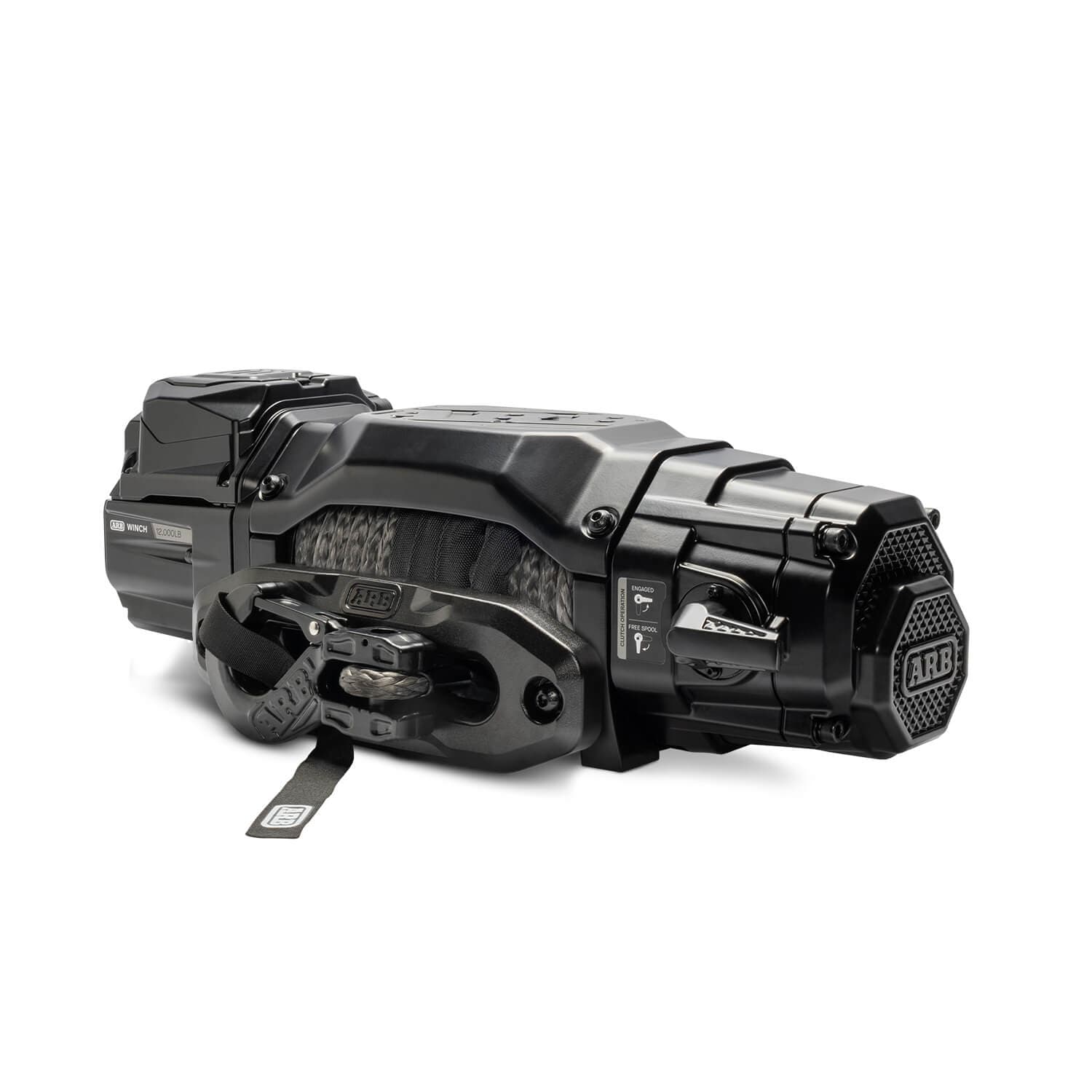 ARB Winch with Synthetic Rope, Aluminum/Steel 12,000 lb (ARW120SA) — Recovery