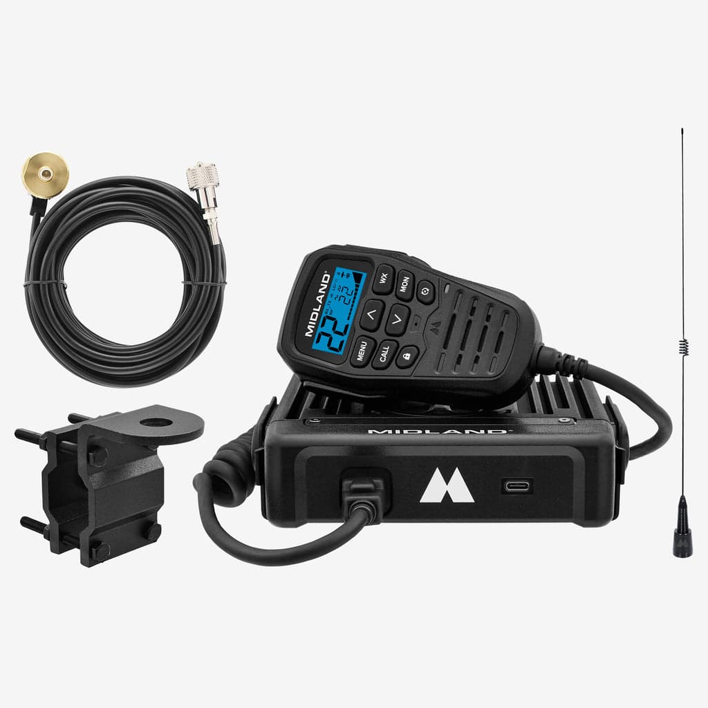 Midland Radio MXT575VP4 50W GMRS + High-Gain Whip Bundle — Communication